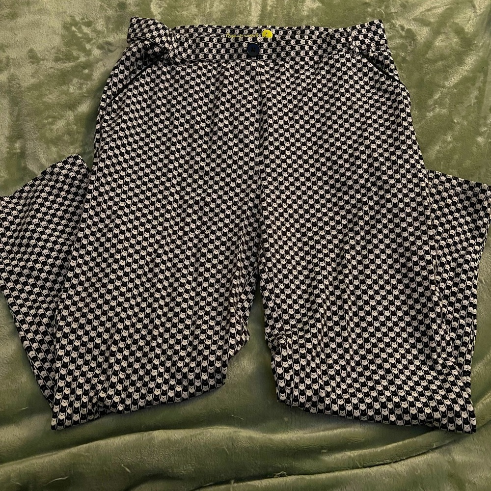 EUC Betabrand “catstooth” pants 🐈‍⬛
